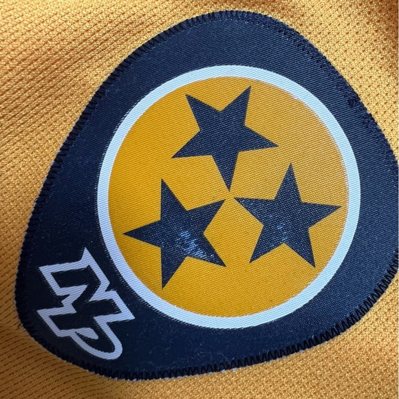 REEBOK / NASHVILLE PREDATORS / NHL GOLD RARE MIKE FISHER #12 SIGNED JERSEY - Picture 11 of 13